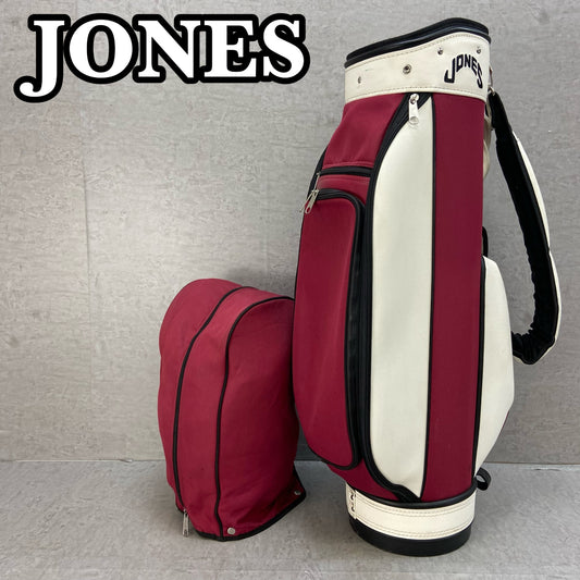 ジョーンズ ライダー ゴルフ用 キャディバッグ カート式 マルーン JONES