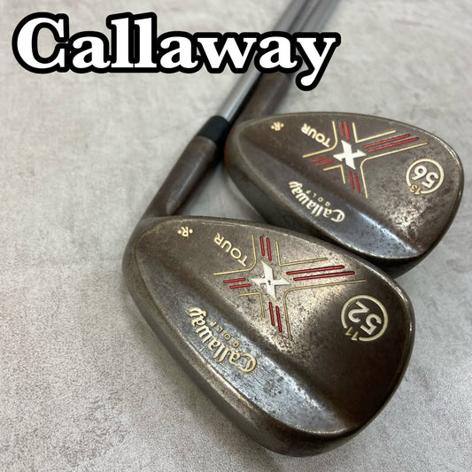 キャロウェイ X TOUR メンズゴルフ ウェッジセット 2本 S 右利き用 52° 56° ノンメッキ Callaway