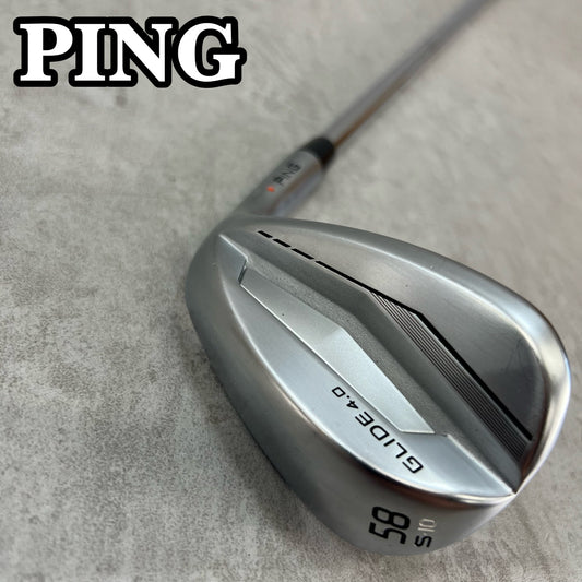 ピン GLIDE4.0 メンズゴルフ サンドウェッジ S 右利き用 58° PING オレンジドット