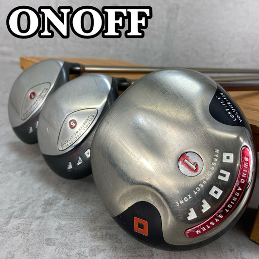 ONOFF レディースゴルフ ドライバー フェアウェイウッド 3本セット 右利き フレックスA 2008年 オノフ