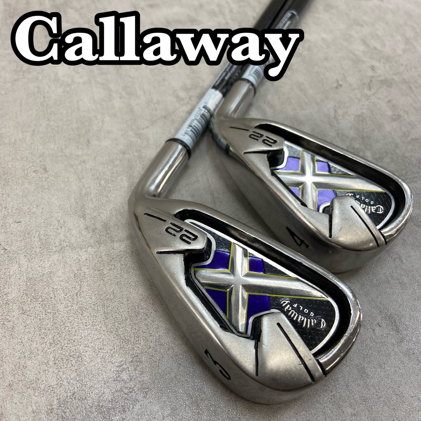 キャロウェイ X22 メンズゴルフ アイアンセット 2本 R 右利き用 3番 4番 ロング Callaway