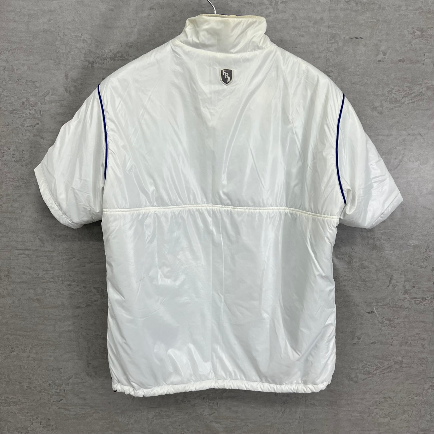 ルコックスポルティフ メンズ ゴルフウェア 半袖トップス リバーシブル L ホワイト ブルー 白 青 LECOQSPORTIF