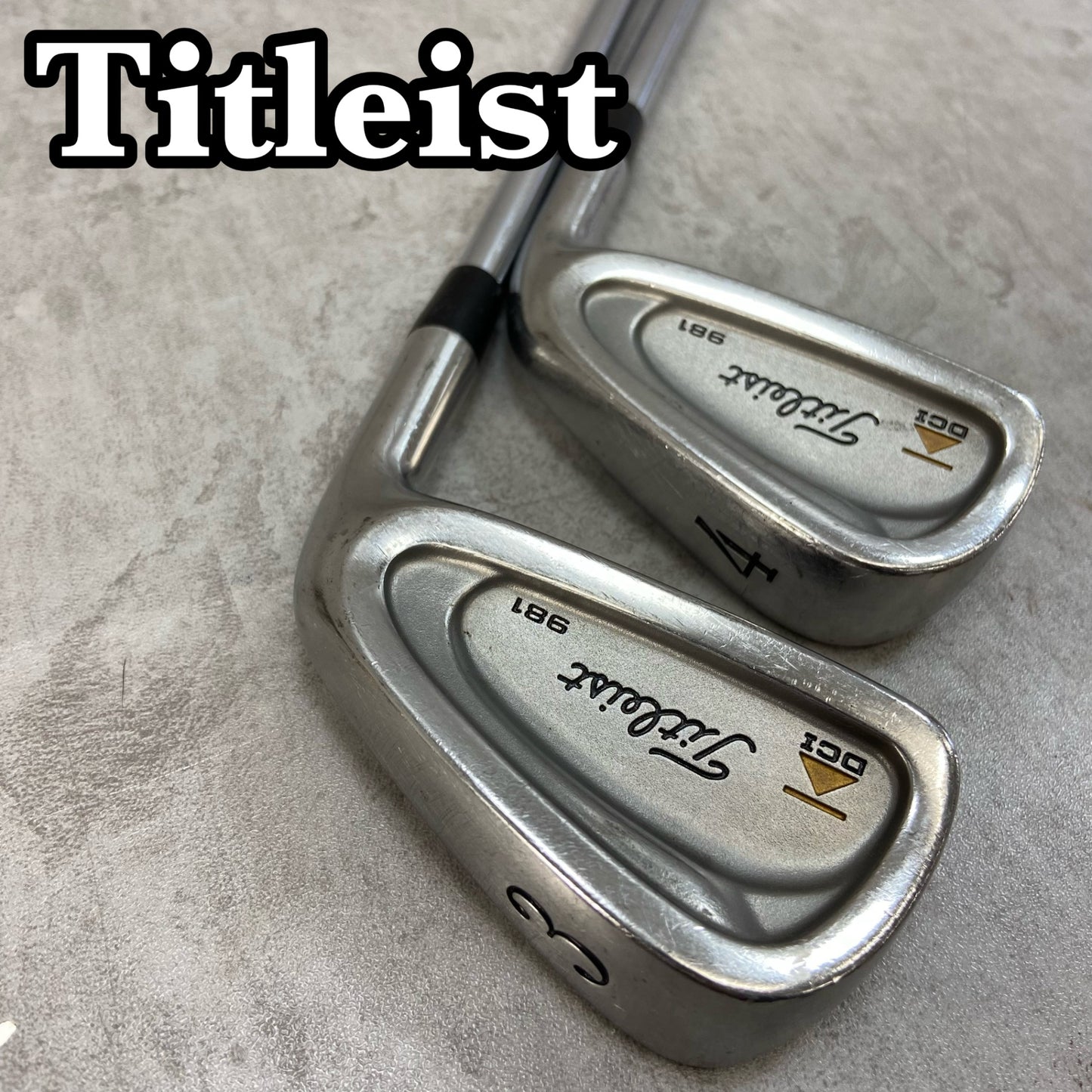 タイトリスト DCI 981 メンズゴルフ アイアンセット 2本 S 右利き用 3番 4番 ロング Titleist