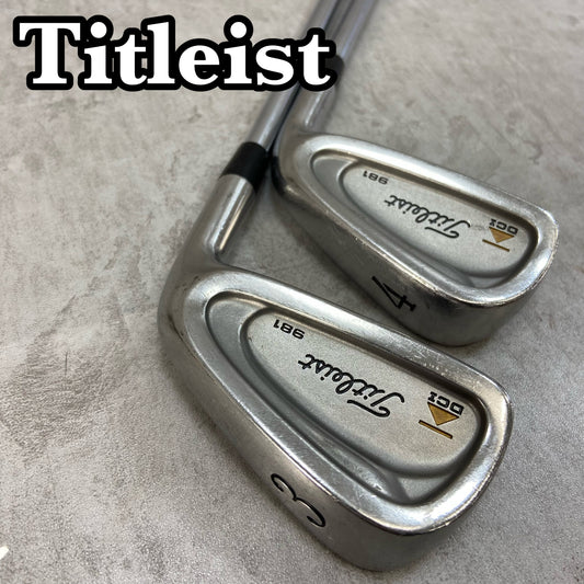 タイトリスト DCI 981 メンズゴルフ アイアンセット 2本 S 右利き用 3番 4番 ロング Titleist