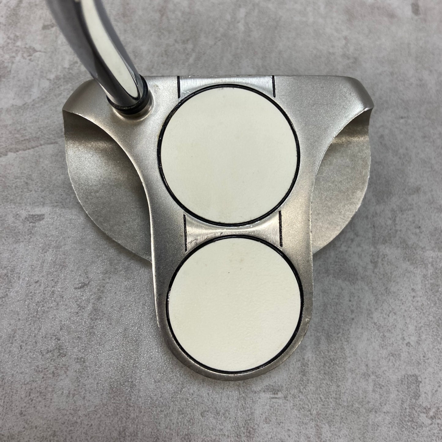 中尺 オデッセイ ミッド ホワイトスチール 2ボール メンズゴルフ パター 右利き用 ODYSSEY MID WHITE STEEL 2-BALL