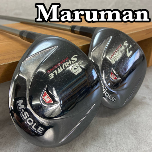 レフティー マルマン シャトル M-SOLE メンズゴルフ フェアウェイウッドセット 2本 R 左利き用 maruman SHUTTLE