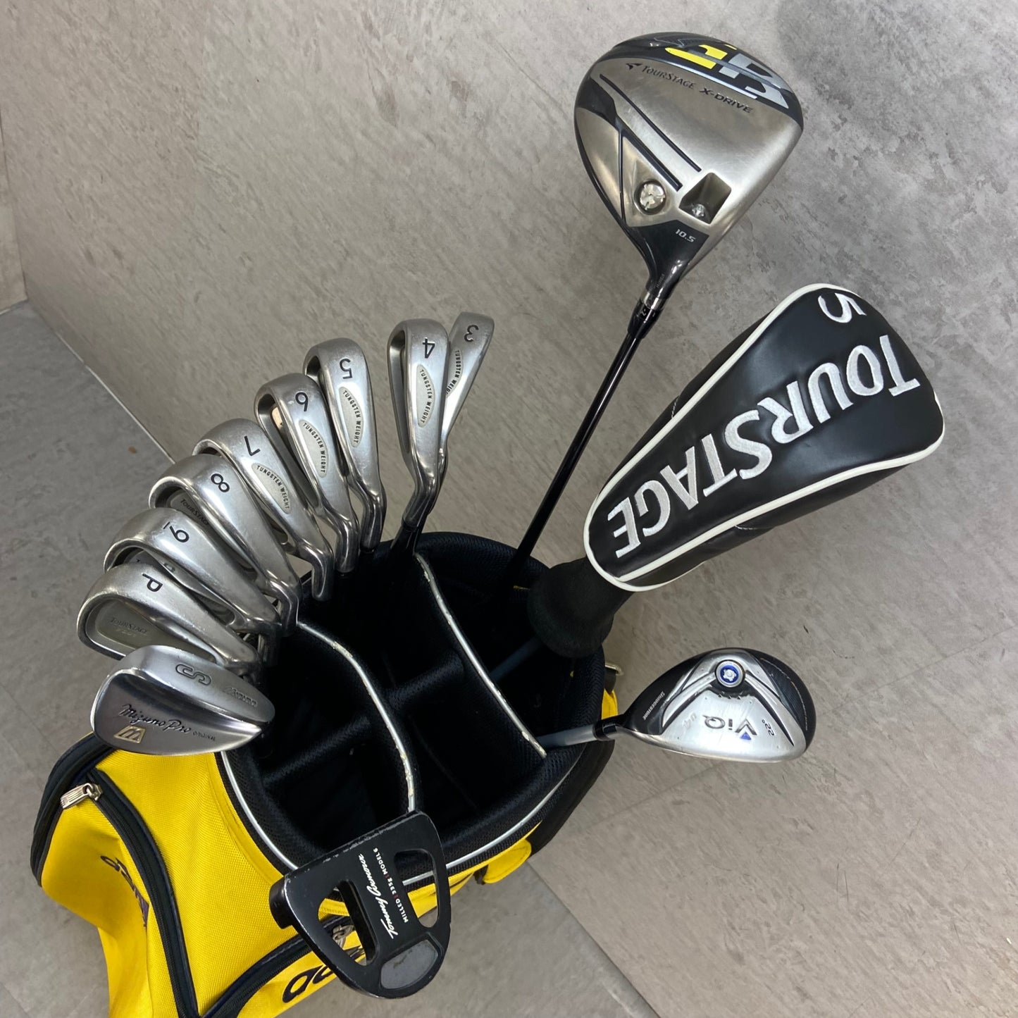 ブリヂストン アディダス メンズゴルフ クラブセット 13本 右利き用 BRIDGESTONE adidas