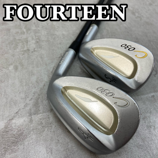 フォーティーン C030 メンズゴルフ ウェッジセット 2本 右利き用 アプローチ サンド FOURTEEN