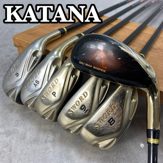 カタナ ソード イズマックススナイパー メンズゴルフ アイアンセット 6本 右利き用 R KATANA SWORD IZU MAX SNIPER 中空