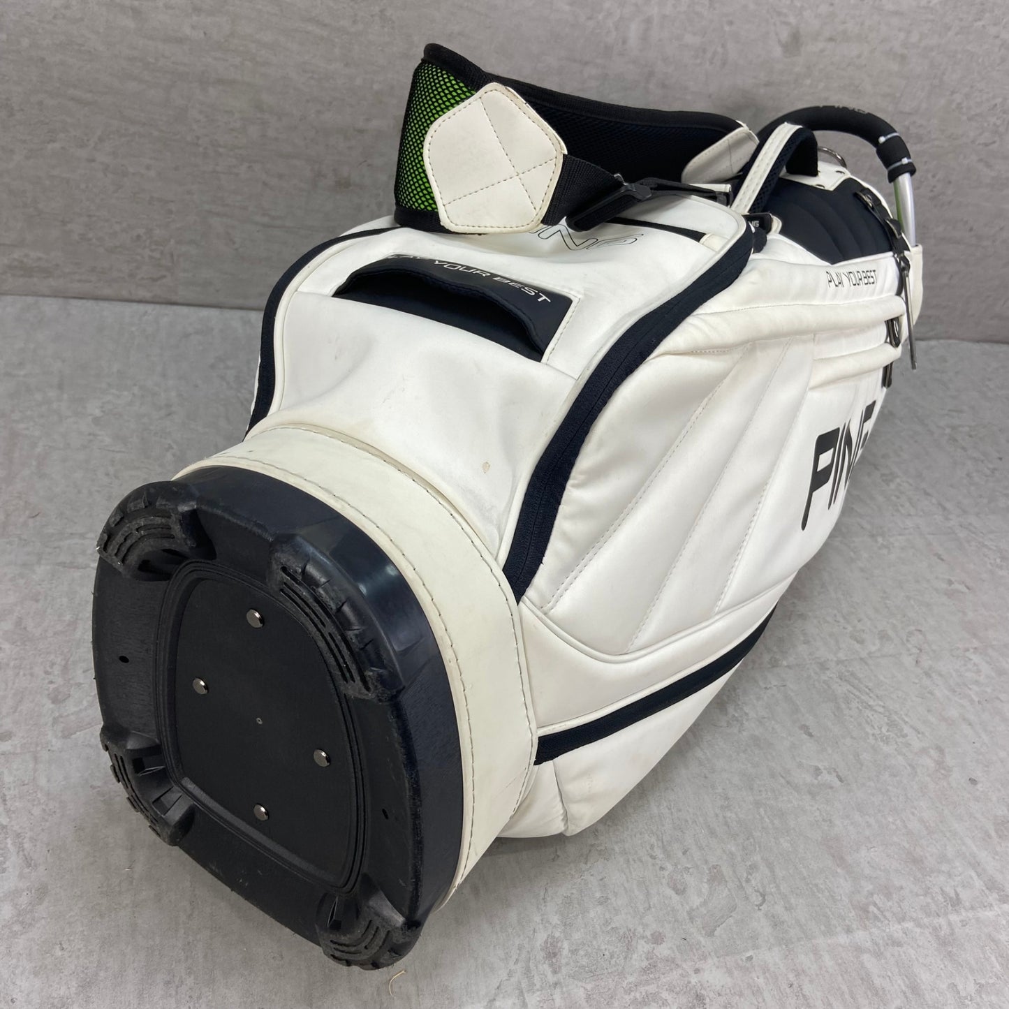 PING キャディバッグ カート式 5分割 約9型(約23cm) ネームプレート付き ピン