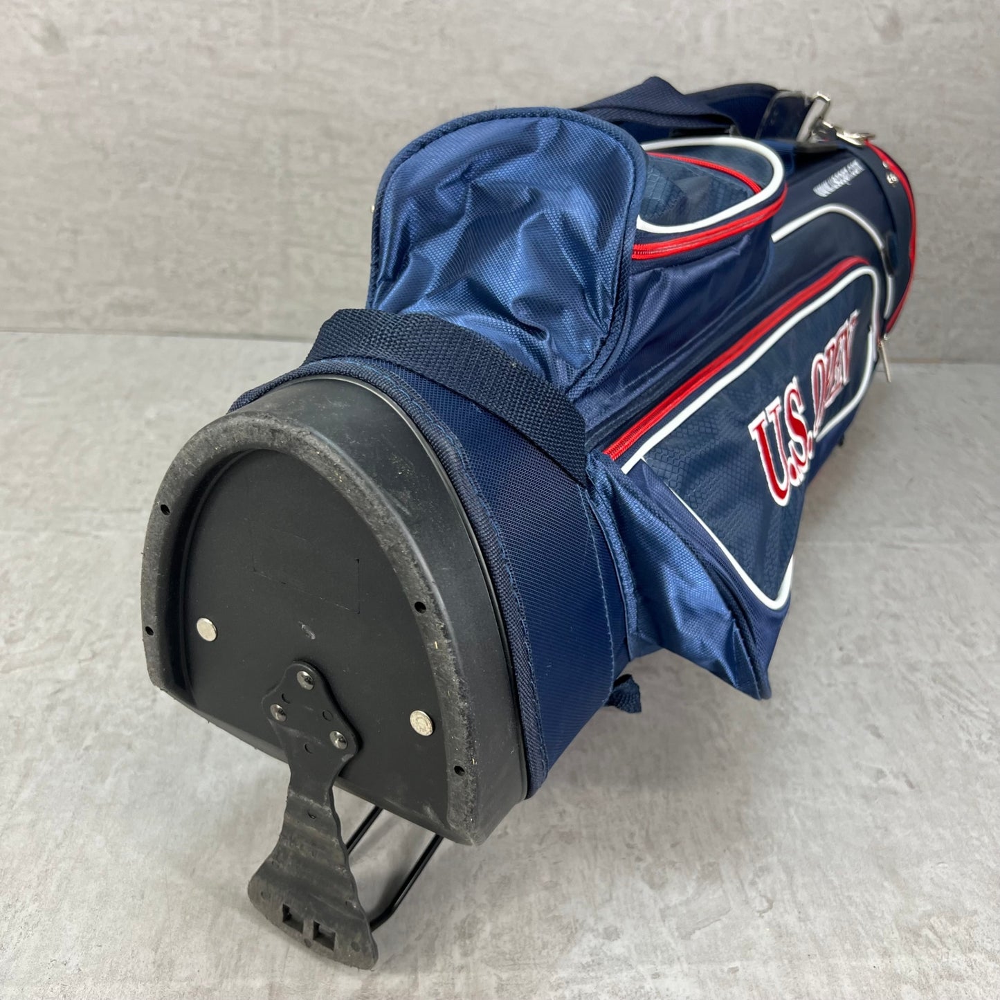 U.S.OPEN ゴルフ用 スタンド式キャディバッグ ナイロン ネイビー ユーエスオープン ラウンドアイテム