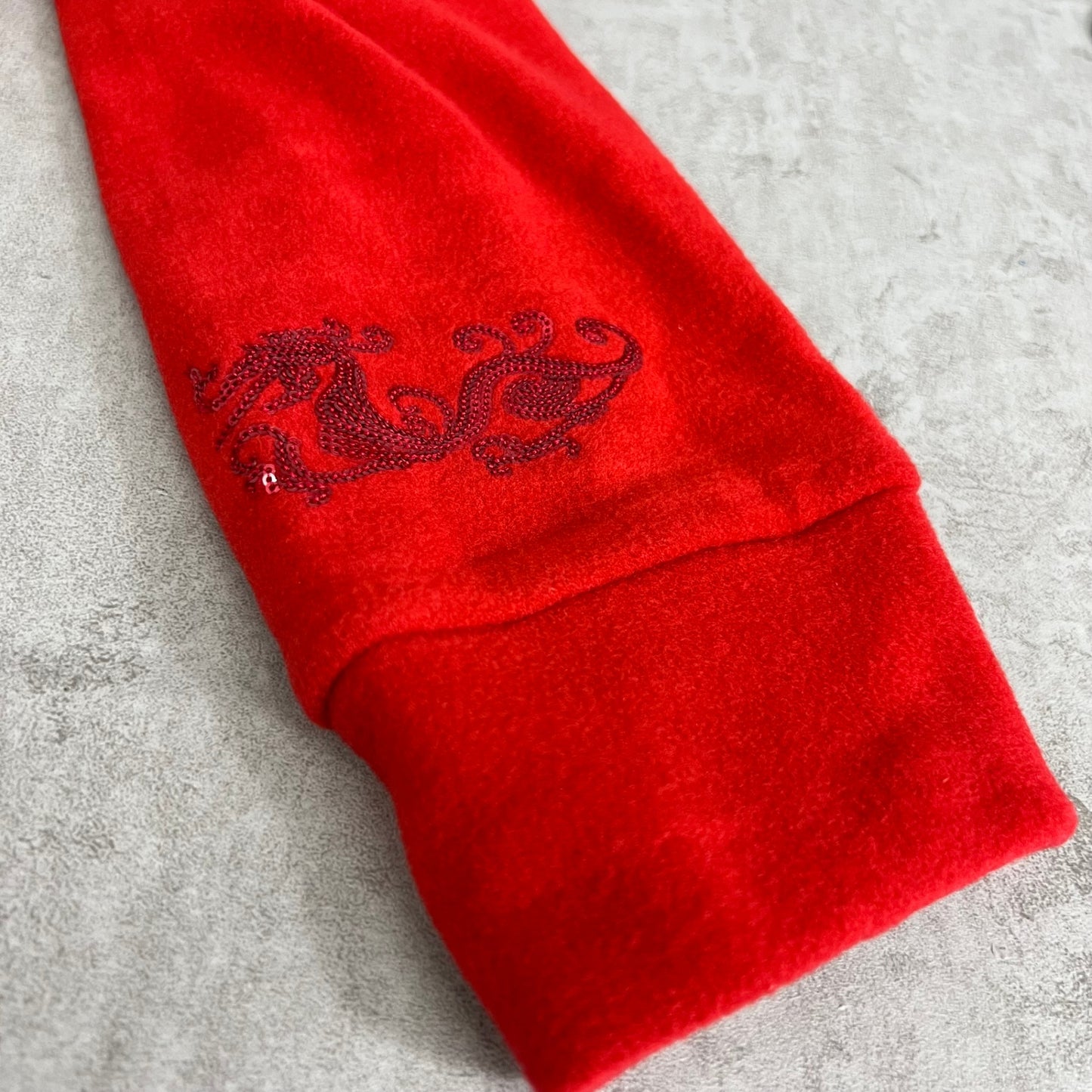 ダンスウィズドラゴン メンズ ゴルフウェア フリース レッド 赤 Dance With Dragon