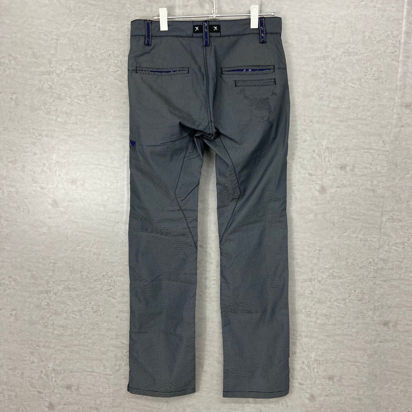 オークリー メンズ ゴルフパンツ チェック 33 グレー レッド OAKLEY