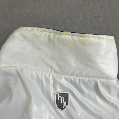 ルコックスポルティフ　メンズ　ゴルフウェア　半袖トップス　リバーシブル　L　ホワイト　ブルー　白　青　LECOQSPORTIF