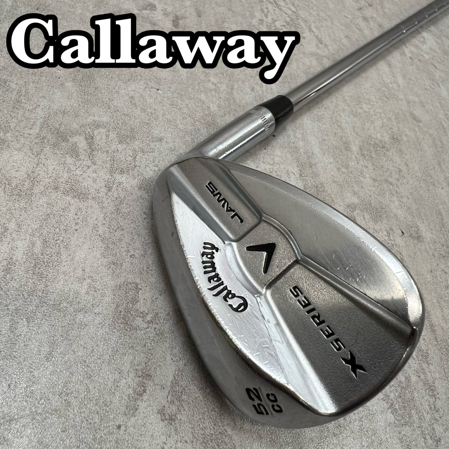 Callaway　キャロウェイ　Xシリーズ ジョーズ　メンズゴルフ　AW　アプローチウェッジ　52°　34.75インチ　D-3　右利き用　JAWS