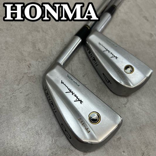 HONMA GOLF　ホンマゴルフ　PP-117　STAFFMODEL　メンズゴルフ　3番アイアン　4番アイアン　2本セット　S　右利き用