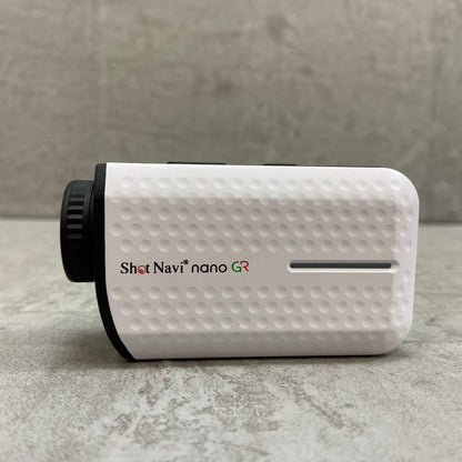 Shot Navi ショットナビ nano GR ゴルフ レーザー距離計 ホワイト 白 ラウンドアクセサリー アイテム