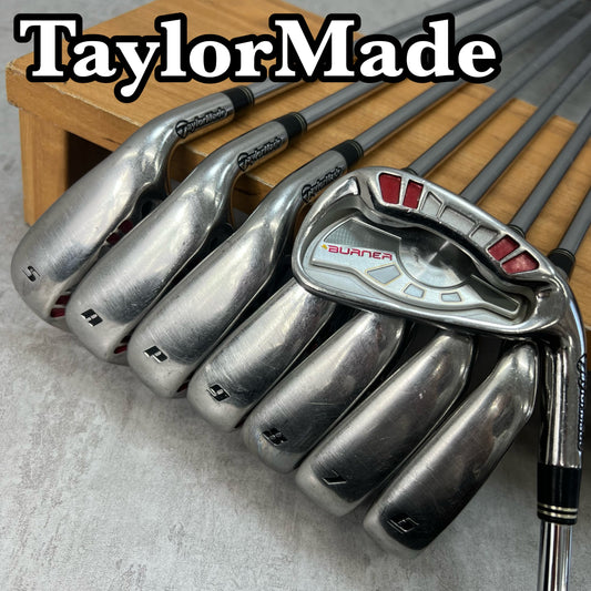 テーラーメイド　バーナー　メンズゴルフ　アイアンセット　8本　S　右利き用　TaylorMade　日本シャフト N.S.PRO
