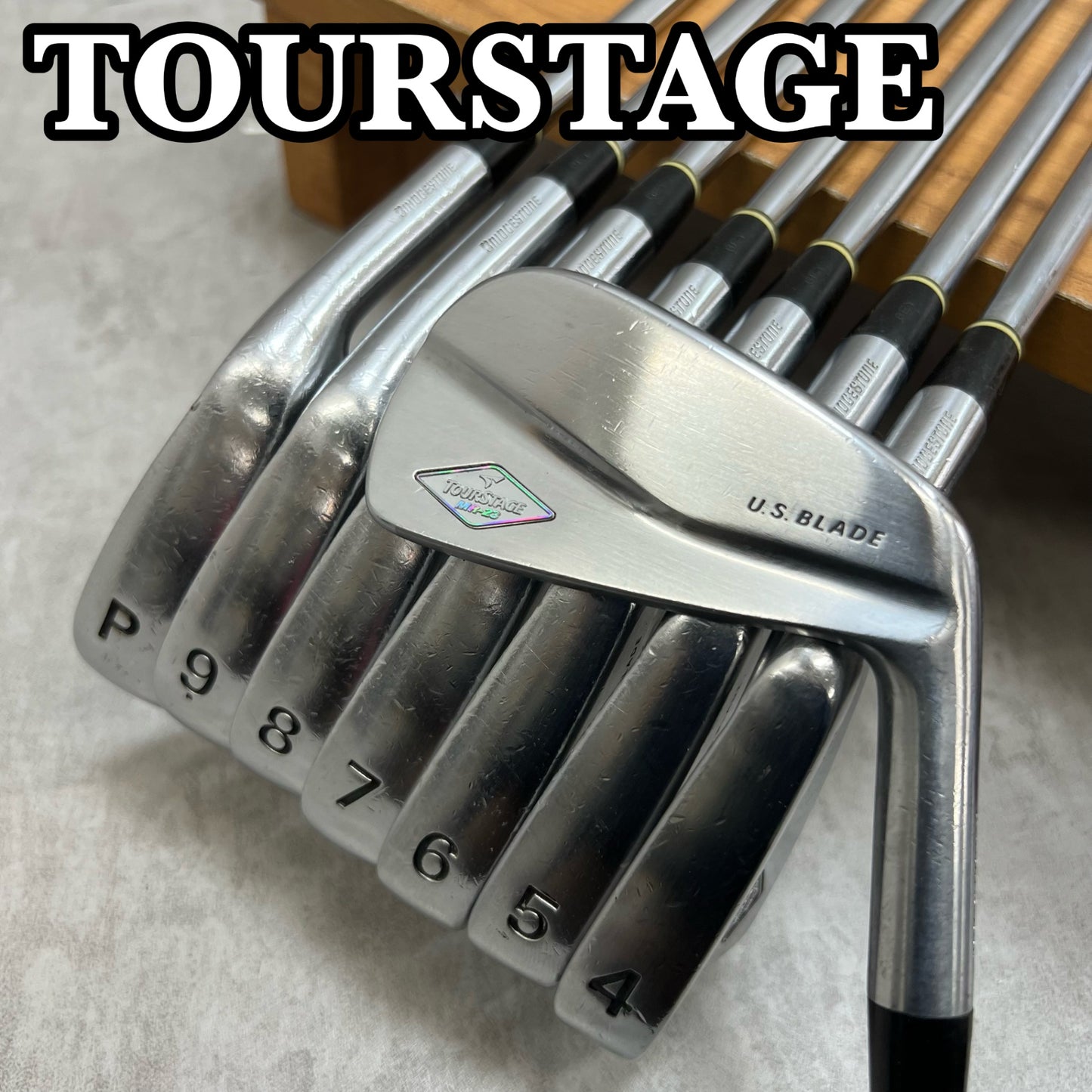 ツアーステージ　MR-23 U.S.BLADE　メンズゴルフ　アイアンセット　8本　S200　右利き用　TOURSTAGE　ダイナミックゴールド