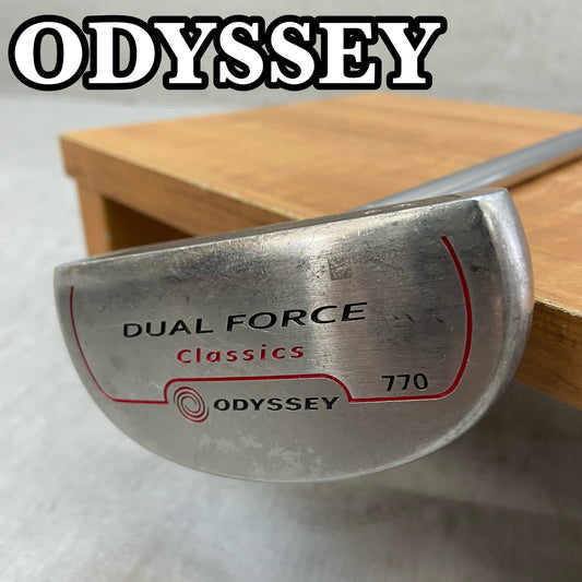 オデッセイ　デュアルフォース　クラシック770　メンズゴルフ　パター　右利き用　センターネック　33インチ　マレット型　ODYSSEY　DUAL　FORCE　Classics