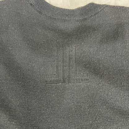 ランバン　メンズ　ゴルフウェア　長袖トップス　ウール　40　ブラック　黒　LANVIN