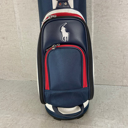 ポロ　ラルフローレン　ゴルフ用　キャディバッグ　カート式　ポリエステル　POLO　RALPH　LAUREN