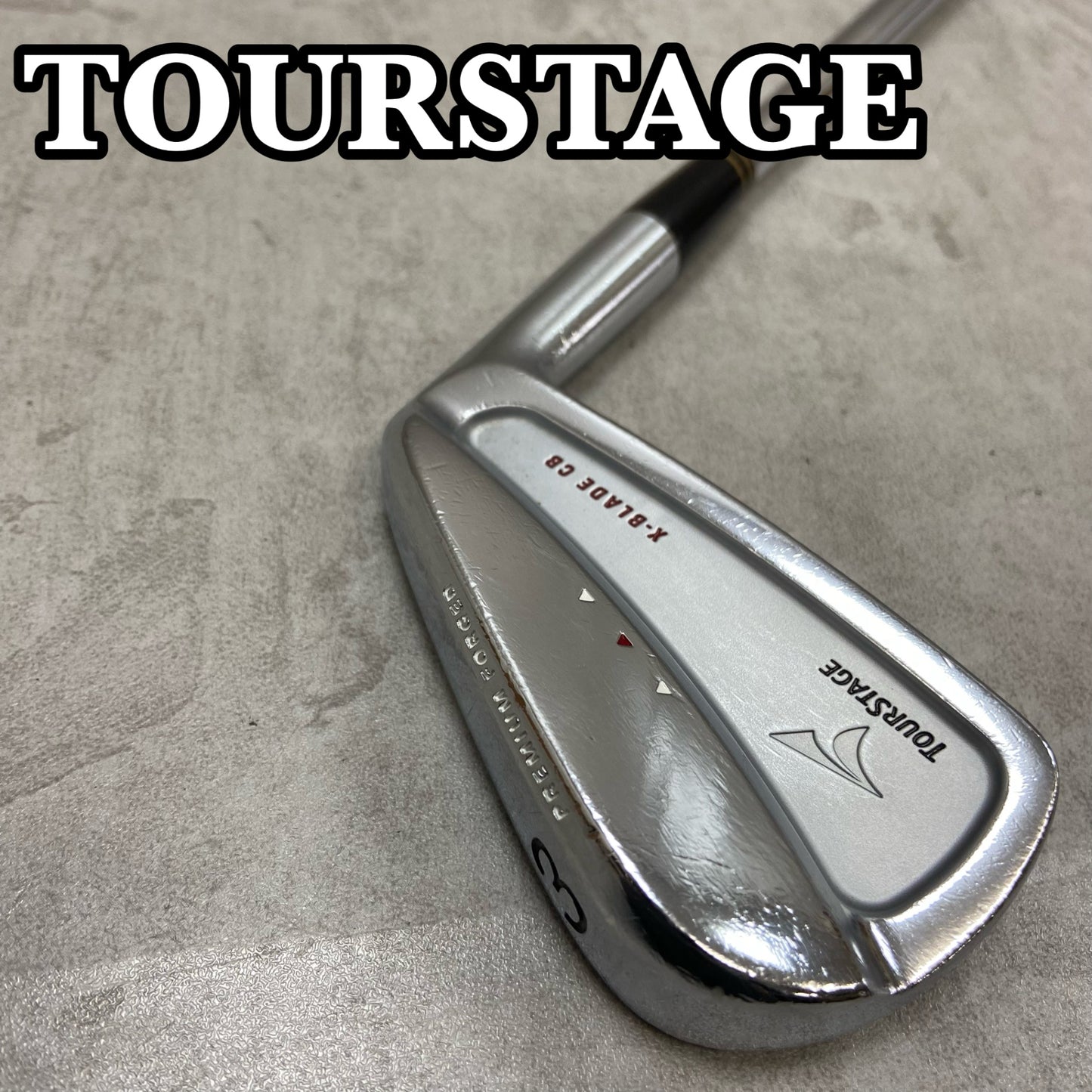 TOURSTAGE　ツアーステージ	X-BLADE　CB　メンズゴルフ　3番アイアン　D-1	S　右利き用