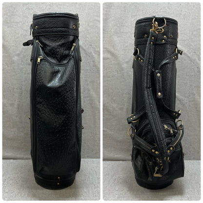 ミズノ グランドモナーク XA ゴルフ用 キャディバッグ 9型 カート式 オーストリッチ調 MIZUNO GRAND MONARCHｃ