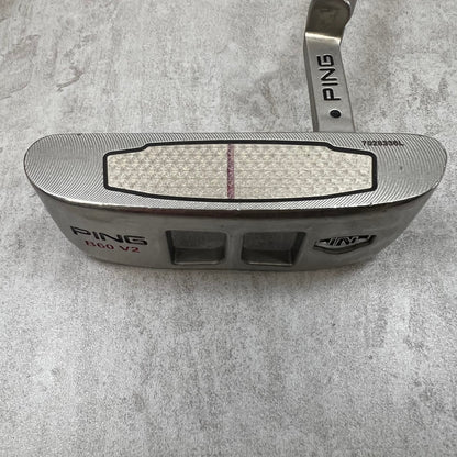 PING　ピン　B60 V2 IN　メンズゴルフ　PT　パター　ピン型　クランク　32.9インチ　右利き用