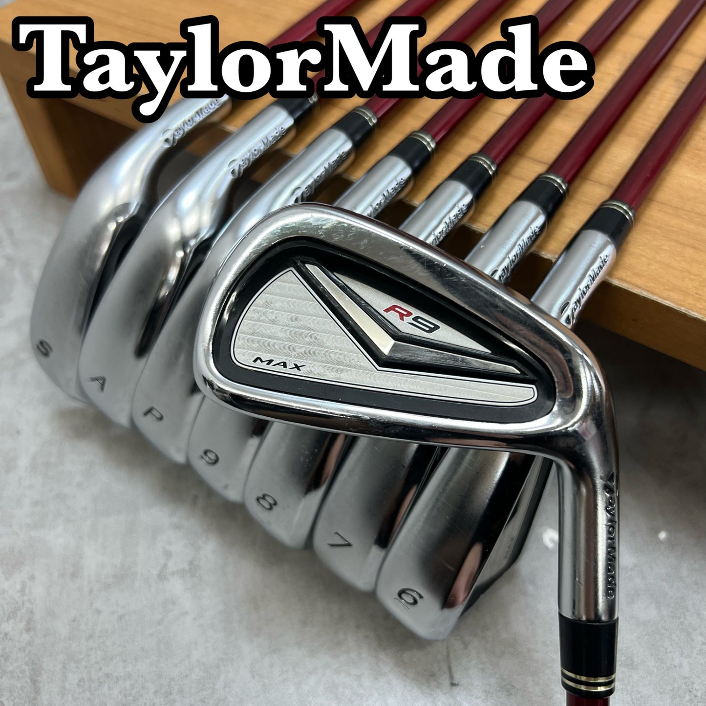 テーラーメイド　R9　MAX　メンズゴルフ　アイアン8本セット　カーボン　R　右利き用　TaylorMade
