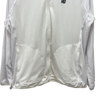 アダバット　メンズゴルフウェア　フルジップトップス　M　ホワイト　白　adabat 　長袖　アパレル