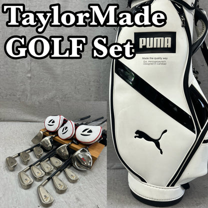 テーラーメイド プーマ メンズゴルフ クラブセット 14本 右利き用 キャディバッグ付き TaylorMade PUMA