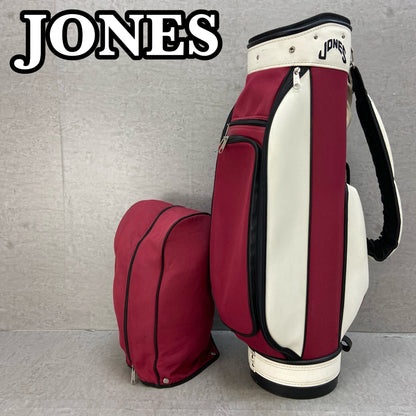 ジョーンズ　ライダー　ゴルフ用　キャディバッグ　カート式　マルーン　JONES