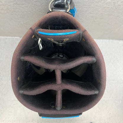 ロマロ　ゴルフ　カート式キャディバッグ　約10型　エナメル　ブラック　黒　ブルー　青　RomaRo