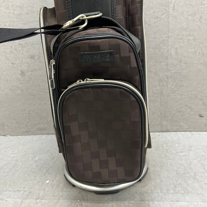 サムソナイト　ゴルフ　キャディバッグ　カート式　約9型　ブラウン　茶系　Samsonite