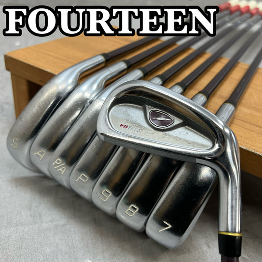 FOURTEEN フォーティーン HI610 TC610 メンズゴルフ アイアンセット 右利き 6番〜SW 8本 純正カーボン R