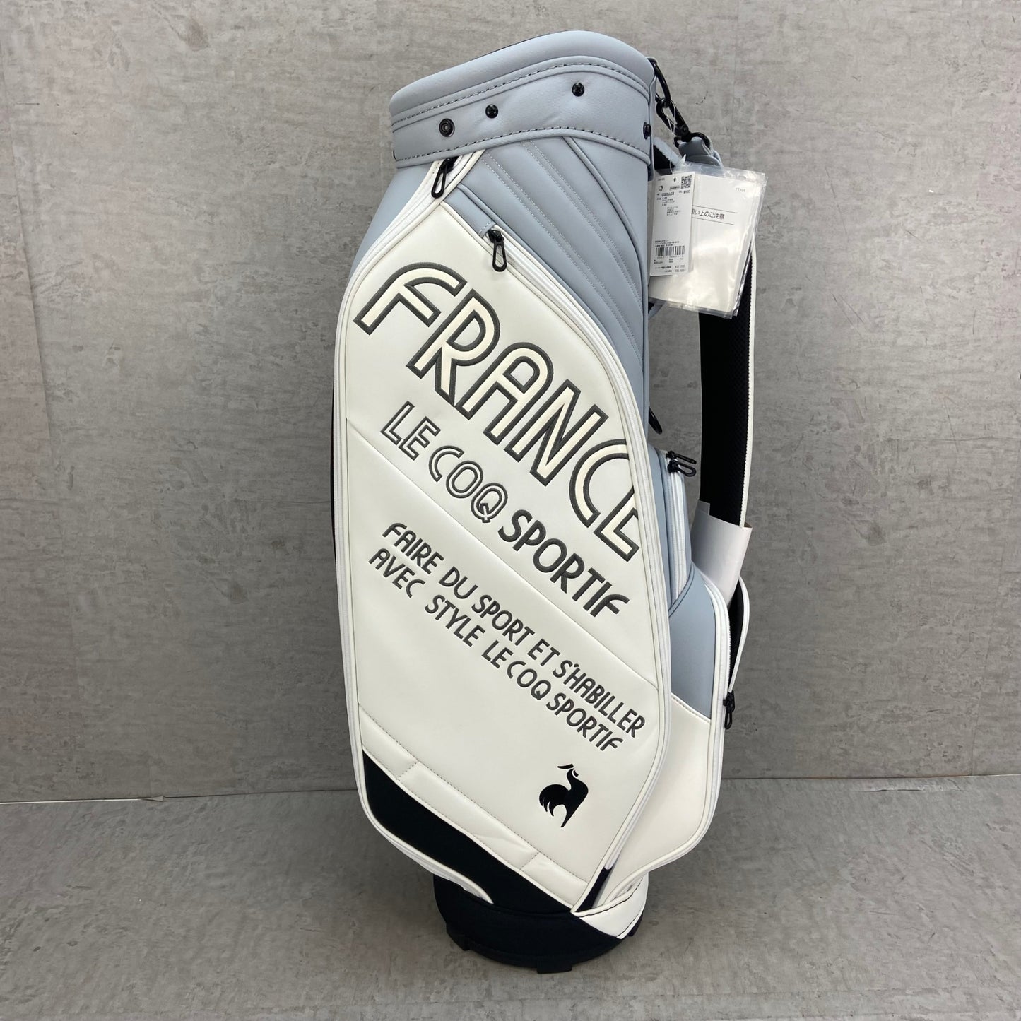 未使用品　ルコックスポルティフ　キャディバッグ　カート式　6分割　約9型(約23cm)　約3.3Kg　LE COQ SPORTIF