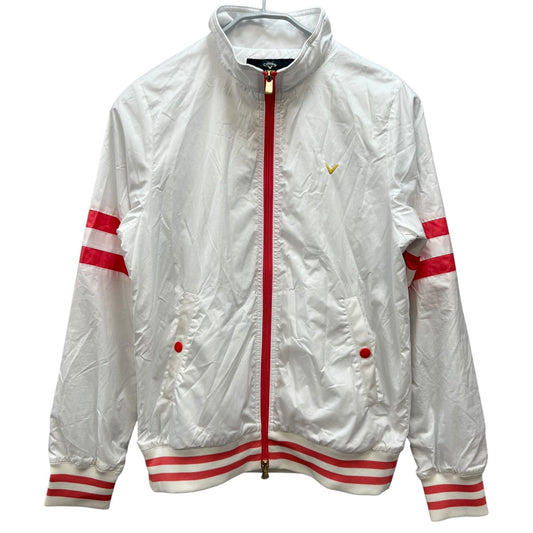 キャロウェイ　レディースゴルフウェア　ウインドブレーカー　L　ホワイト　白　Callaway　アパレル　アウター