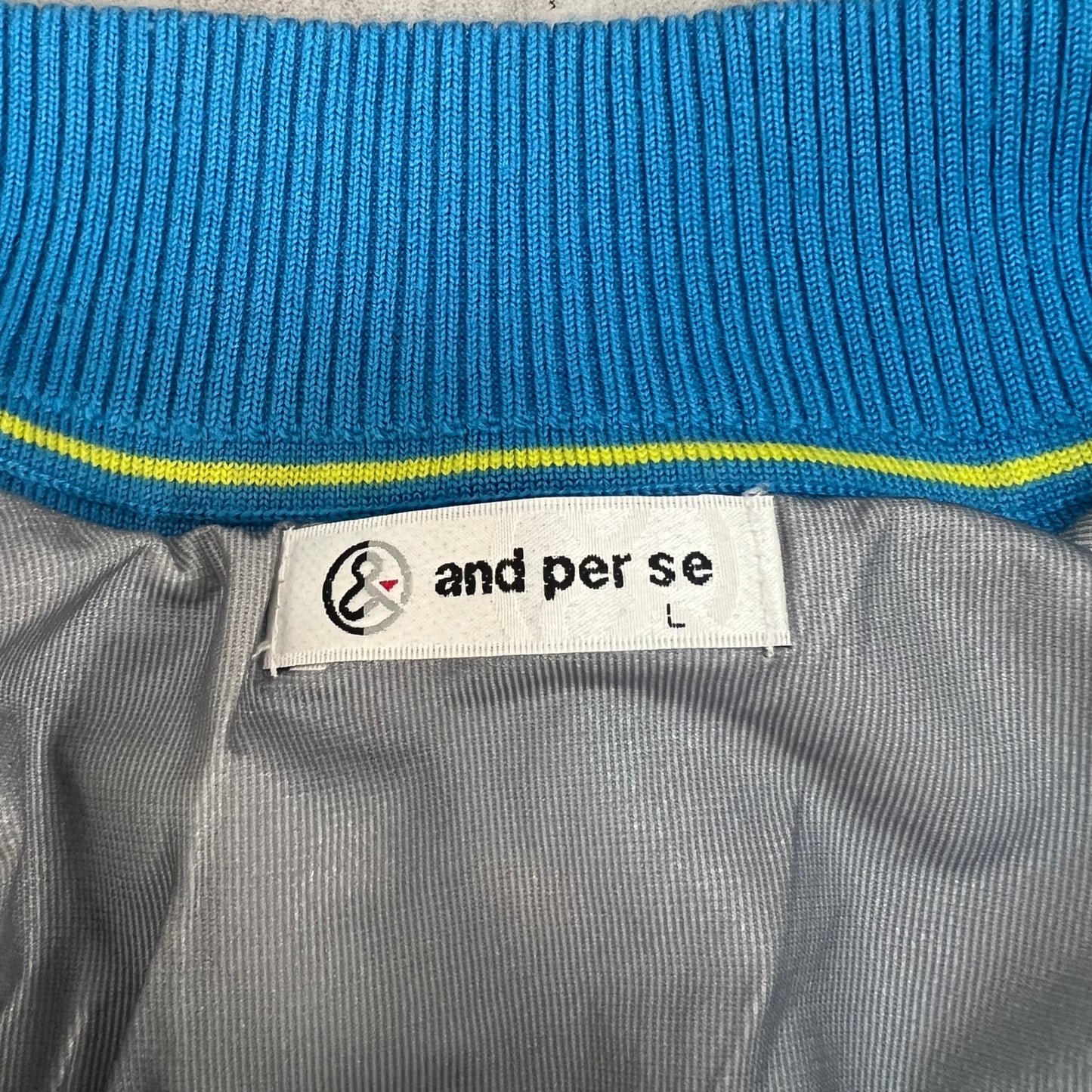 アンパスィ　レディース　ハーフジップセーター　ワンポイントロゴ　トップス　女性用 ゴルフアパレル　アンパシー　and per se