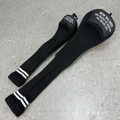 New Balance　ゴルフクラブ用ヘッドカバー　2点セット　ドライバー　ユーティリティ　ブラック　黒　ホワイト　白　ニューバランス