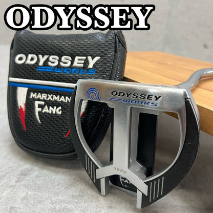 ODYSSEY　オデッセイ　WORKS　FANG　メンズゴルフ　PT　パターネオマレット　ベントネック　34.1インチ　右利き用
