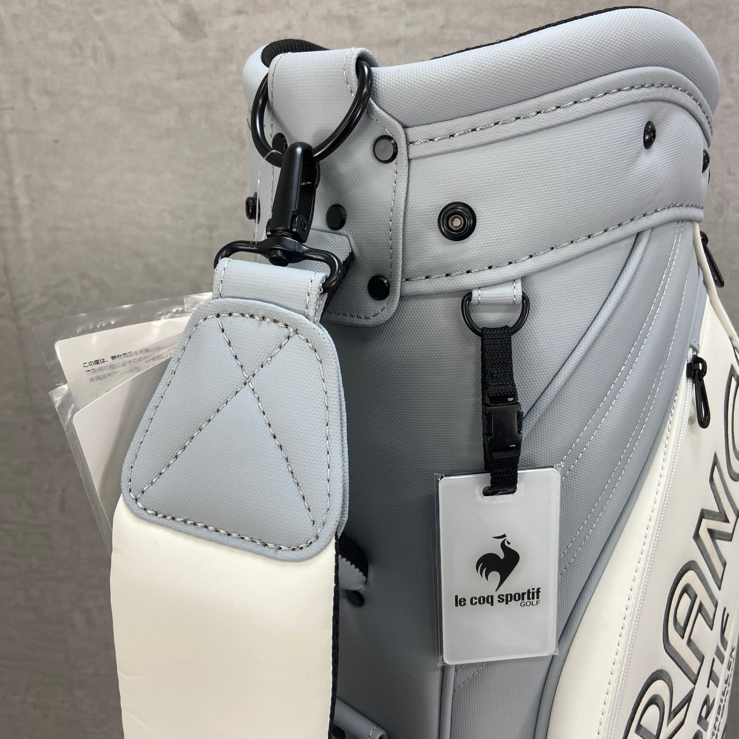 未使用品　ルコックスポルティフ　キャディバッグ　カート式　6分割　約9型(約23cm)　約3.3Kg　LE COQ SPORTIF