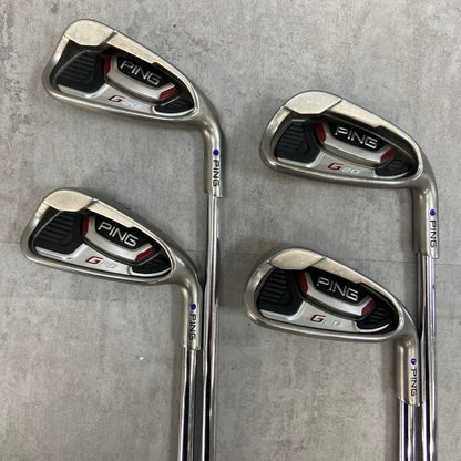 PING G20 メンズゴルフ　アイアンセット　7本　S　右利き用　ピン　パープルドット