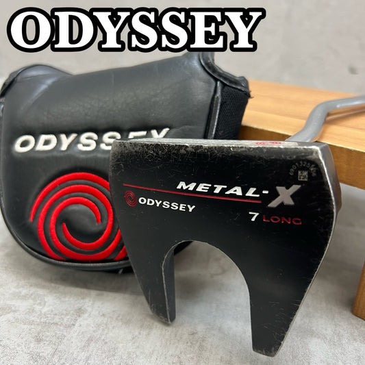 ODYSSEY　オデッセイ　METAL-X 7　メンズゴルフ　PT　パター　ネオマレット　ベントネック　32.7インチ　右利き用