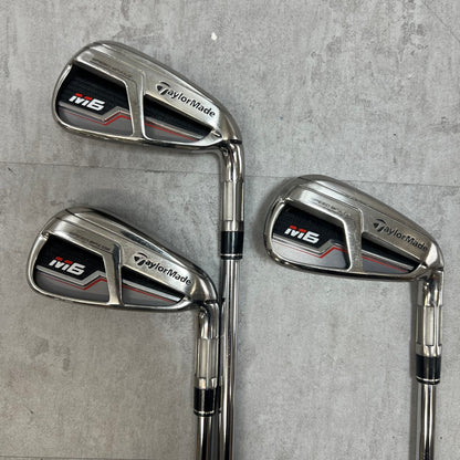 TaylorMade テーラーメイド M6 メンズゴルフ アイアンセット 5番〜PW 6本 右利き用 純正シャフト スチール S