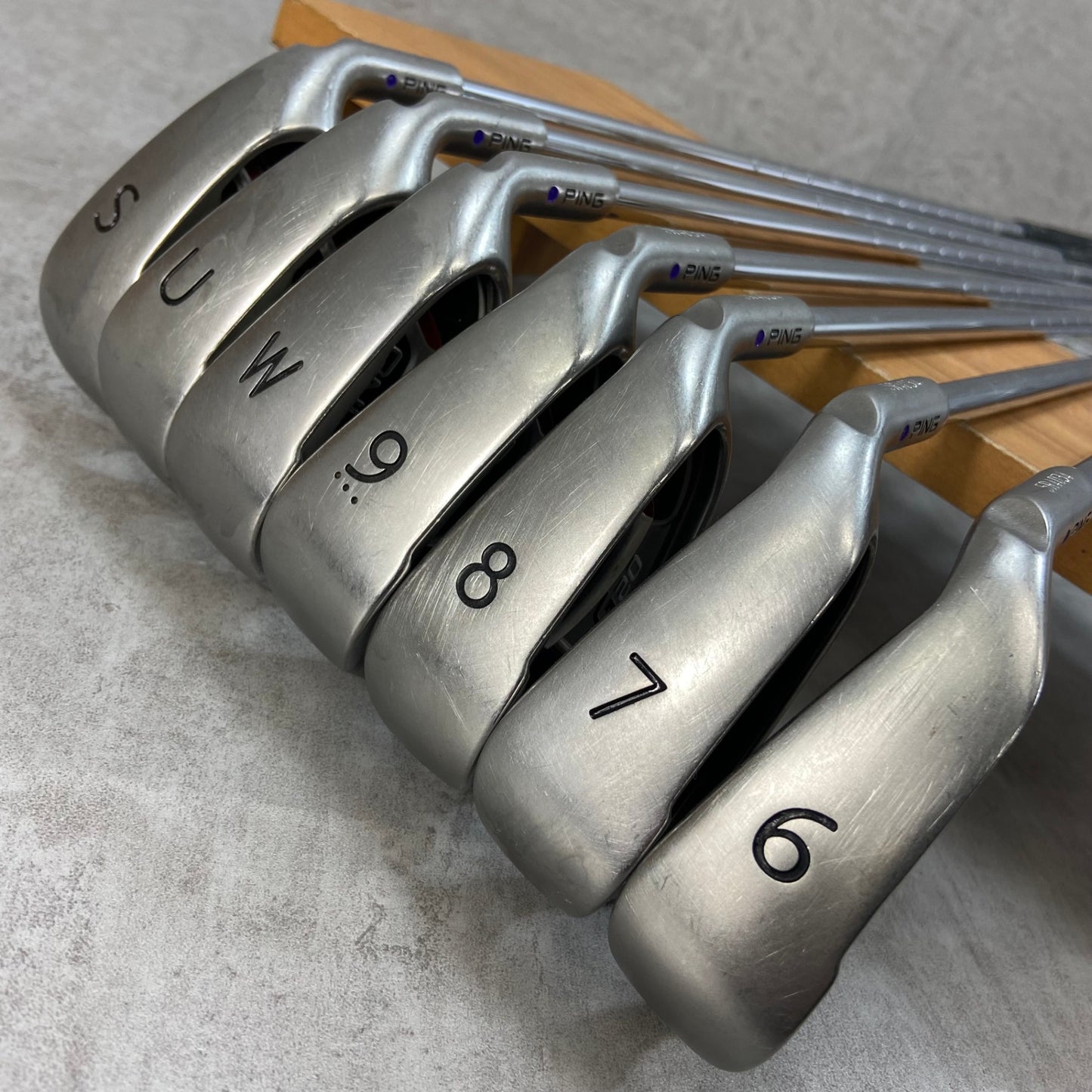 PING G20 メンズゴルフ　アイアンセット　7本　S　右利き用　ピン　パープルドット