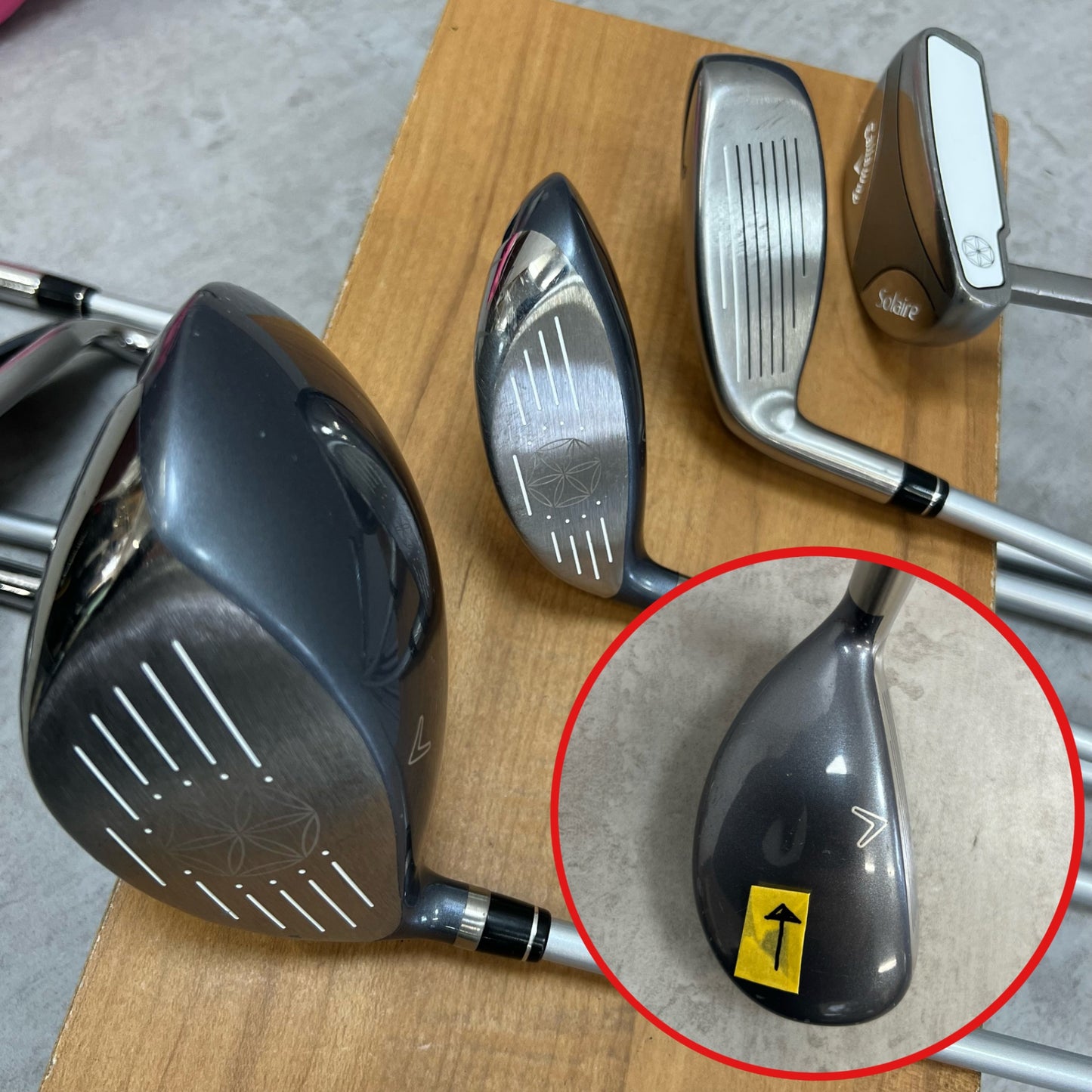 キャロウェイ ソレイル レディースゴルフ クラブ8本セット 右利き用 カーボン L Callaway Solaire ヘッドカバー付き