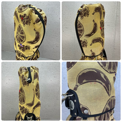 ノイジーノイジー　ゴルフ　カート式キャディバッグ　フルーツ柄　約8.5型　ポリエステル　Noisy Noisy