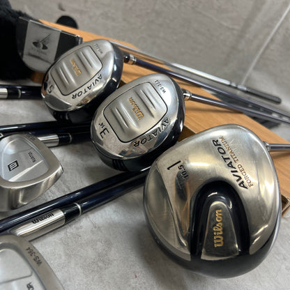 Wilson ウィルソン AVIATOR アビエーター メンズゴルフ クラブセット 11本 右利き用 カーボン S キャディバッグ付き