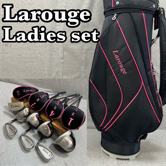 ラルージュ レディースゴルフ クラブセット 8本 L 右利き用 キャディバッグ付き カーボン Larouge